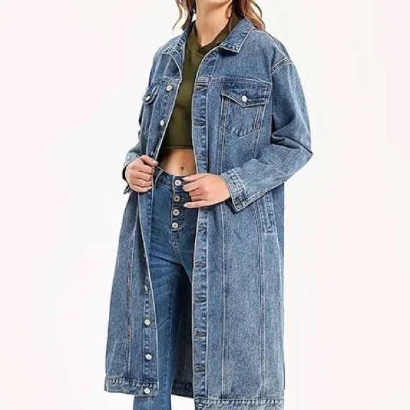 Long Jean jacket - Picture 1 of 3